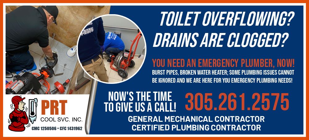 Toilet overflowing? Drains are clogged?